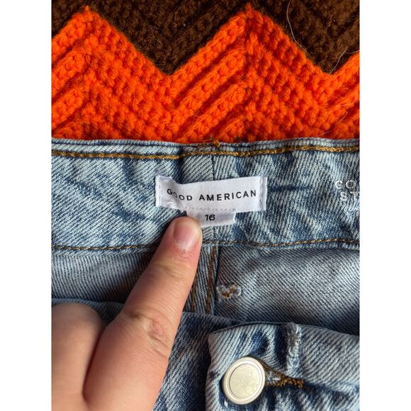 Good American Good Icon Straight Leg 90s Jeans sz 16 - Picture 8 of 10